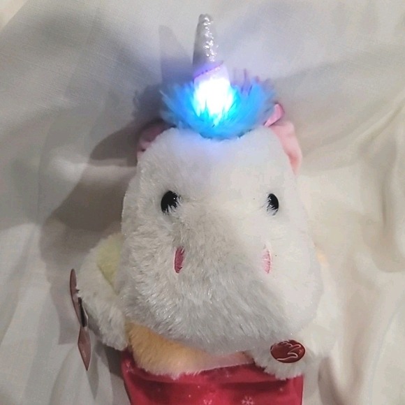 Holiday Time Musical Plush Animated Unicorn Christmas Stocking, 3 Songs/Lights - Picture 5 of 6